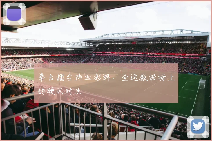 拳击擂台热血澎湃,全运数据榜上的硬汉对决